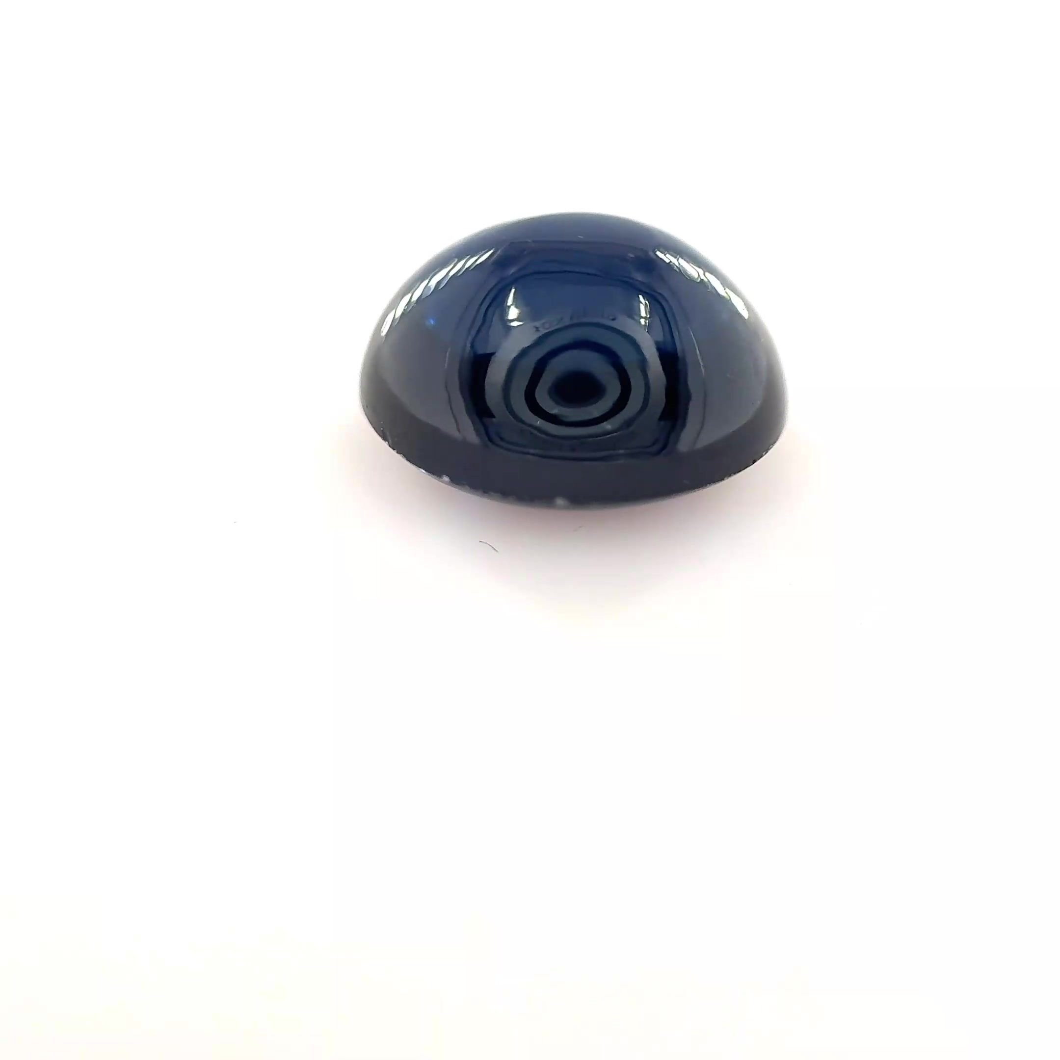 3.71 Carat Deep Blue Oval Sapphire