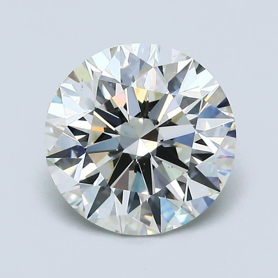 2.62ct K VS2 Rare Carat Ideal Cut Round Diamond
