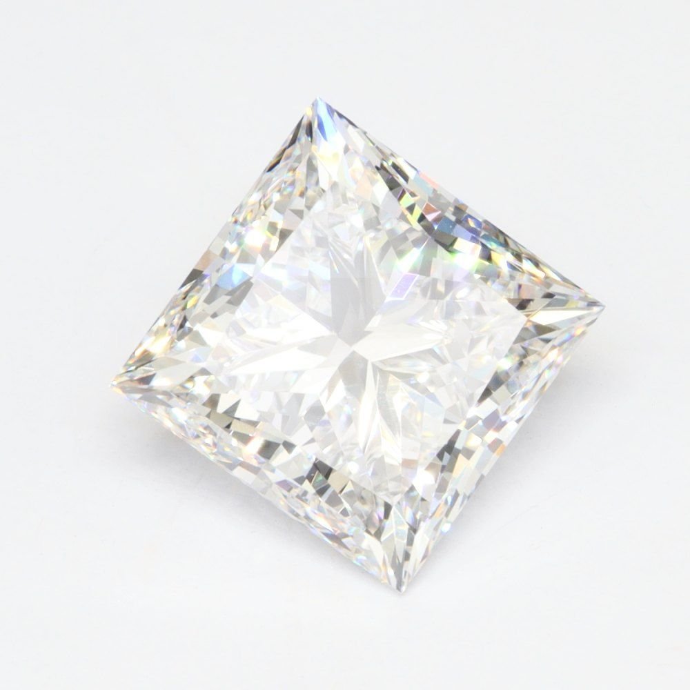 3.53ct E VVS2 Rare Carat Ideal Cut Princess Lab Grown Diamond