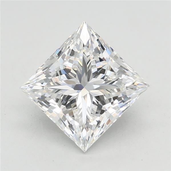 1.50ct E VVS2 Rare Carat Ideal Cut Princess Lab Grown Diamond