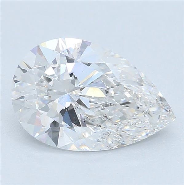 0.98ct E SI1 Rare Carat Ideal Cut Pear Lab Grown Diamond