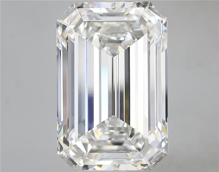 16.42ct F VVS2 Rare Carat Ideal Cut Emerald Lab Grown Diamond