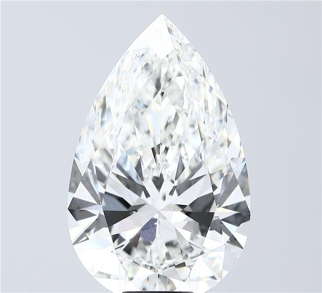 14.07ct F VVS2 Rare Carat Ideal Cut Pear Lab Grown Diamond