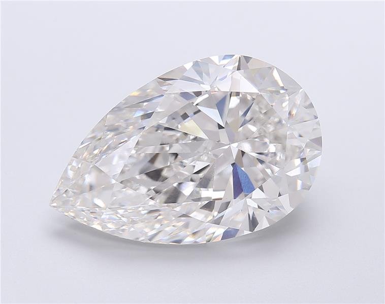 12.55ct F VS1 Rare Carat Ideal Cut Pear Lab Grown Diamond