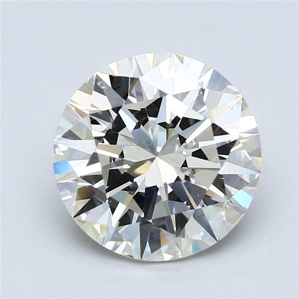 4.01ct H VS2 Rare Carat Ideal Cut Round Diamond