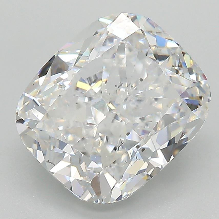 4.02ct E SI2 Rare Carat Ideal Cut Cushion Diamond