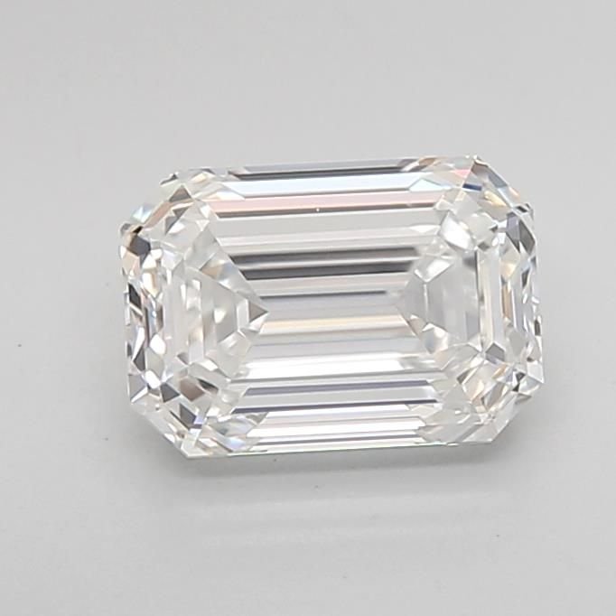 1.52ct F VS1 Rare Carat Ideal Cut Emerald Lab Grown Diamond