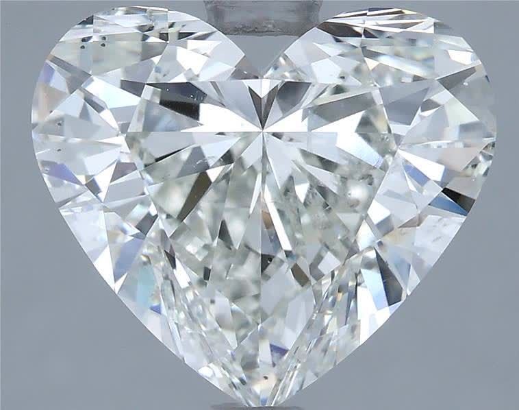 3.31ct H SI1 Rare Carat Ideal Cut Heart Diamond