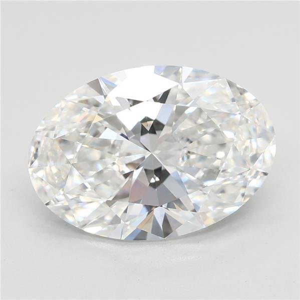 3.09ct E VVS2 Rare Carat Ideal Cut Oval Lab Grown Diamond