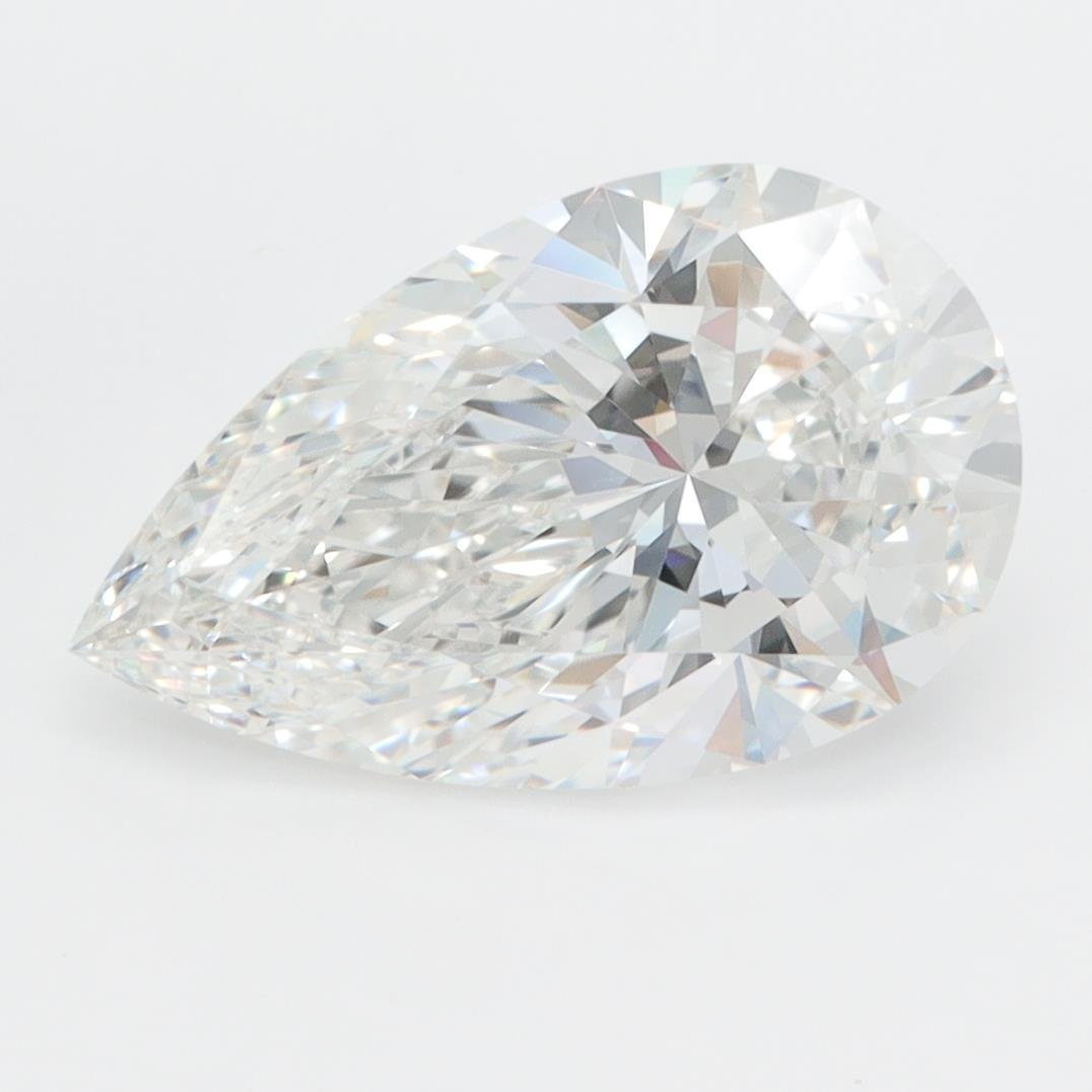 3.06ct F VVS2 Rare Carat Ideal Cut Pear Lab Grown Diamond