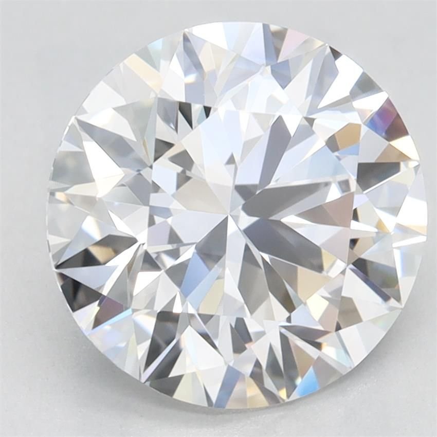 3.08ct D IF Rare Carat Ideal Cut Round Lab Grown Diamond