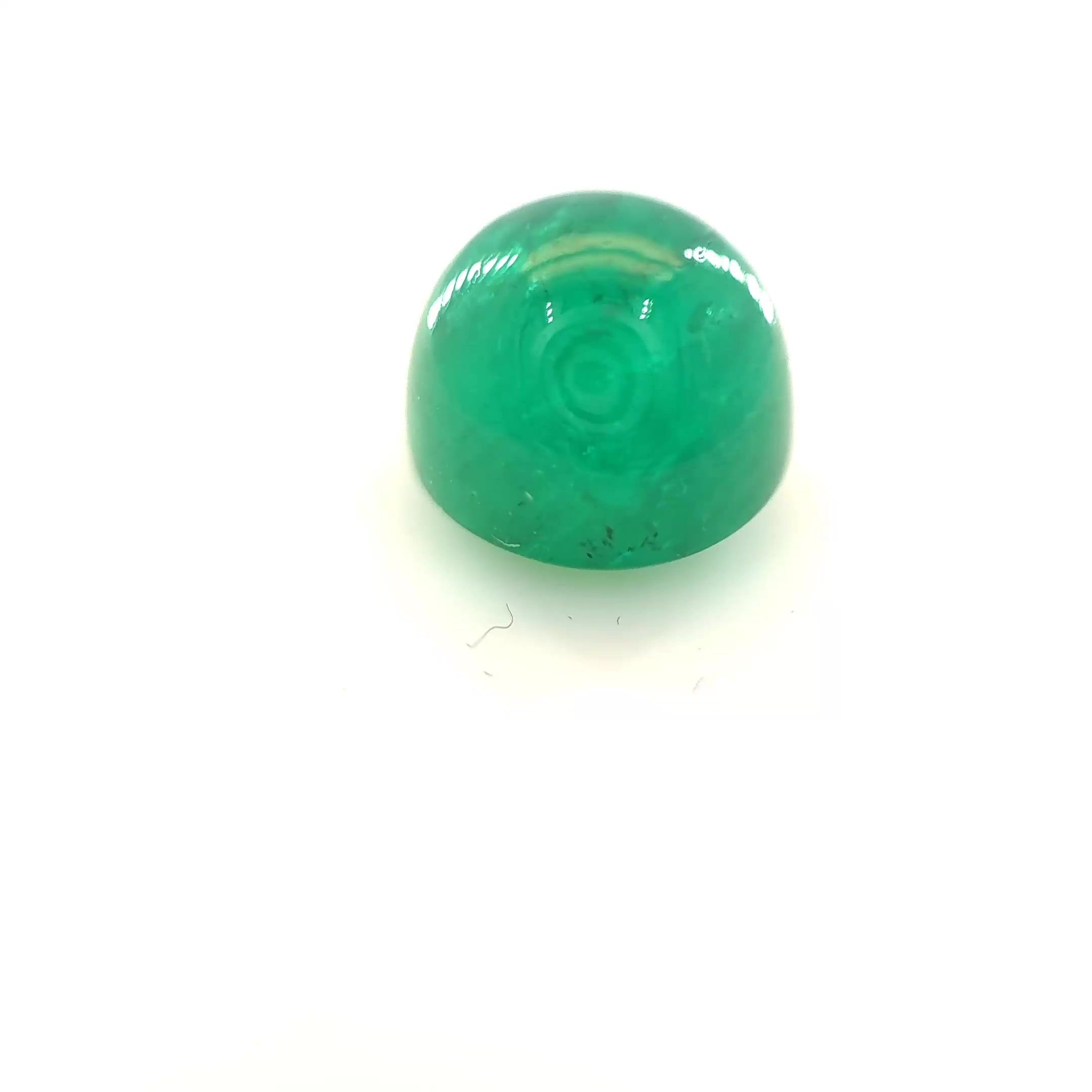 3.11 Carat Green Round Emerald