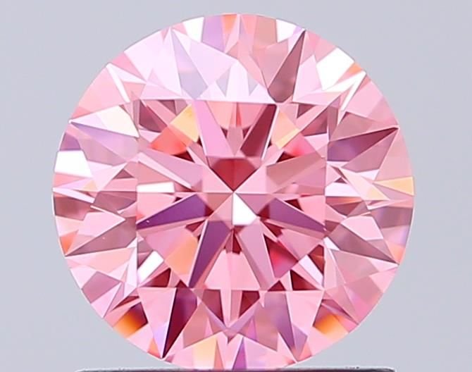 1.10 Ct. Fancy Vivid Pink Round Lab Diamond