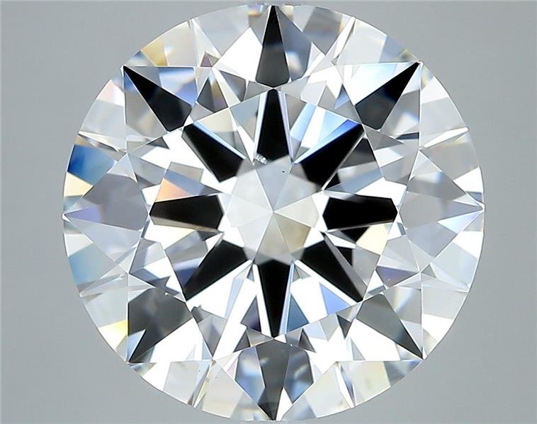 7.02ct F SI1 Rare Carat Ideal Cut Round Diamond