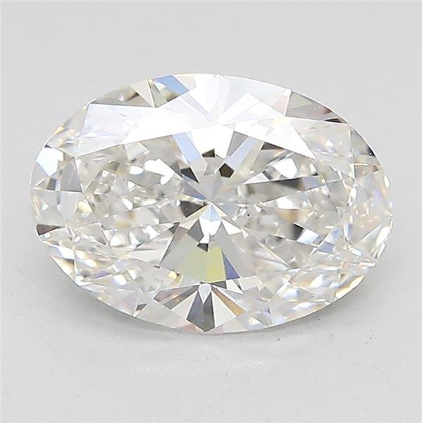 2.46ct F VS1 Rare Carat Ideal Cut Oval Lab Grown Diamond