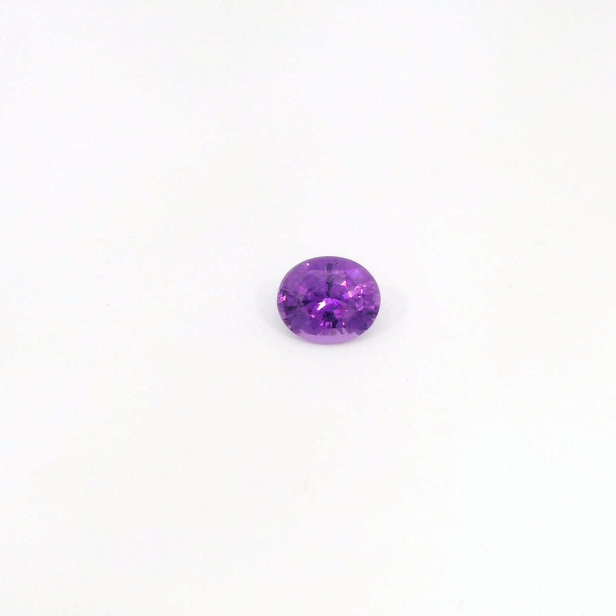 1.58 Carat Purple Oval Sapphire