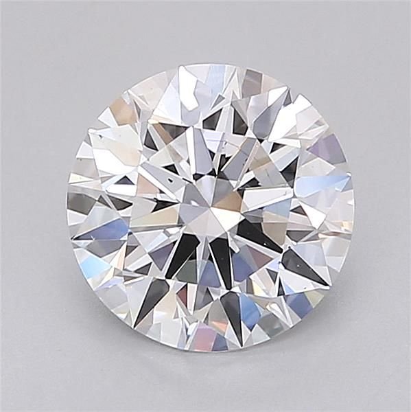 2.01ct D SI1 Rare Carat Ideal Cut Round Lab Grown Diamond