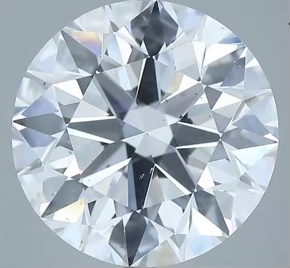 8.05ct D SI2 Rare Carat Ideal Cut Round Diamond