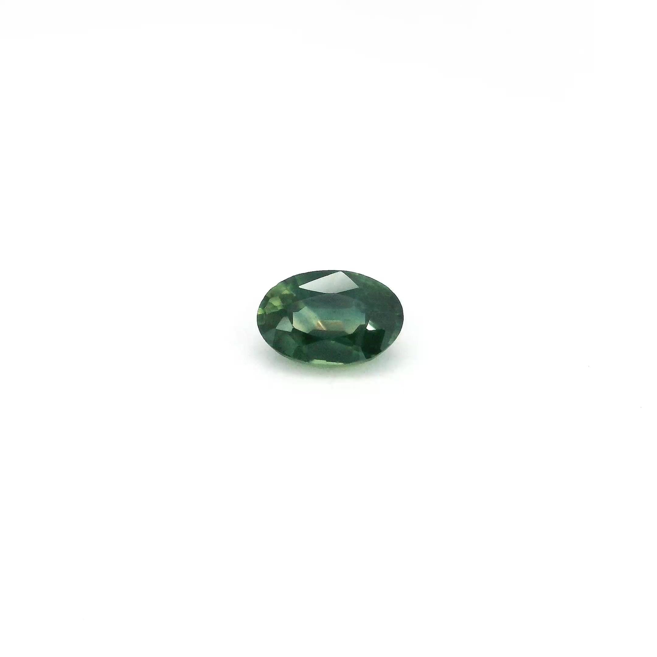 0.56 Carat Green Oval Sapphire