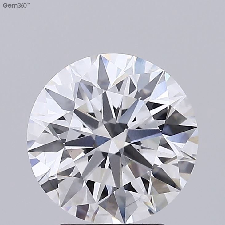 2.67ct D VS2 Rare Carat Ideal Cut Round Lab Grown Diamond