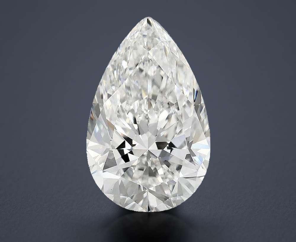 7.57 Carat Pear Lab Diamond