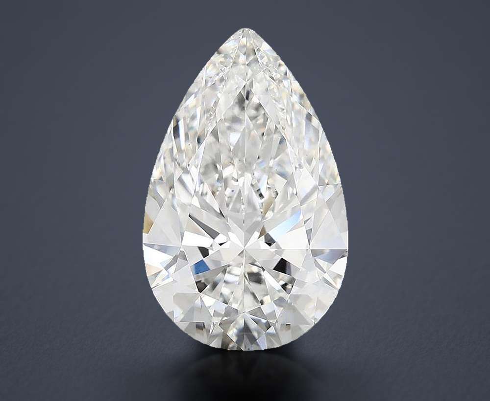5.85 Carat Pear Lab Diamond