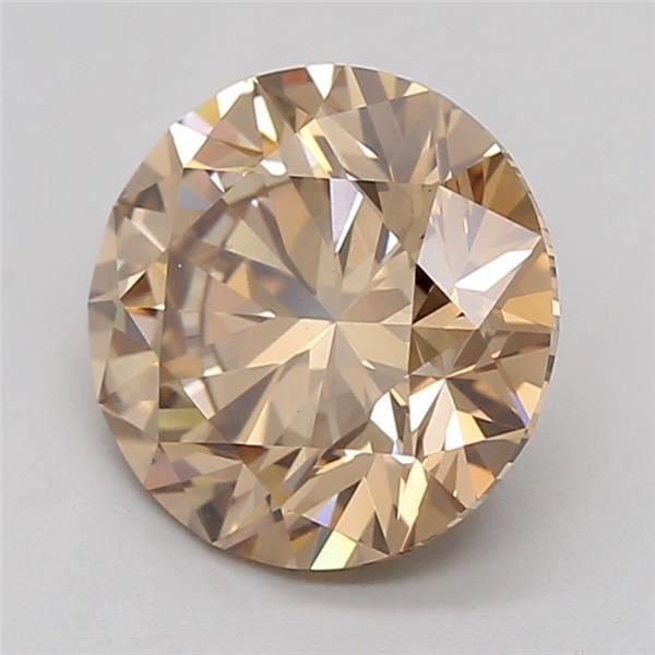 1.40 Ct. Fancy Light Brown Round Lab Diamond