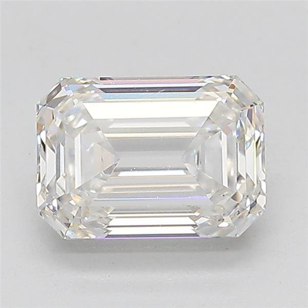 1.60ct H VS1 Rare Carat Ideal Cut Emerald Lab Grown Diamond