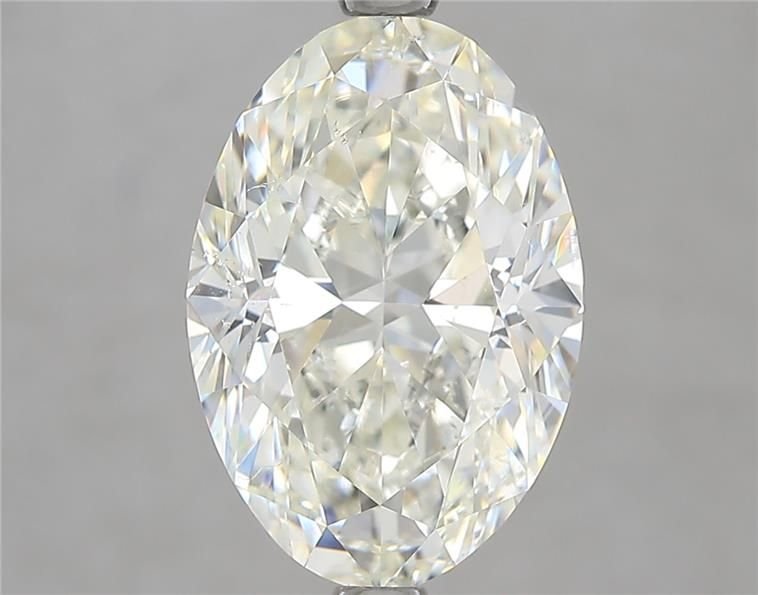 4.02ct K SI2 Rare Carat Ideal Cut Oval Diamond