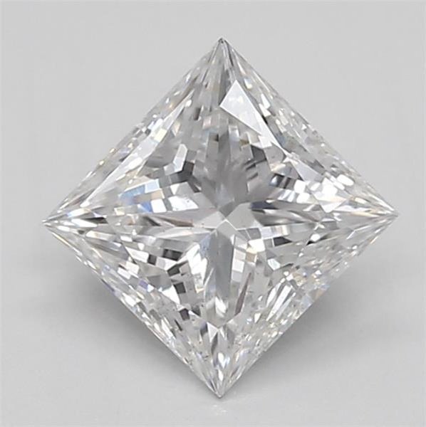 0.92ct F SI1 Rare Carat Ideal Cut Princess Lab Grown Diamond