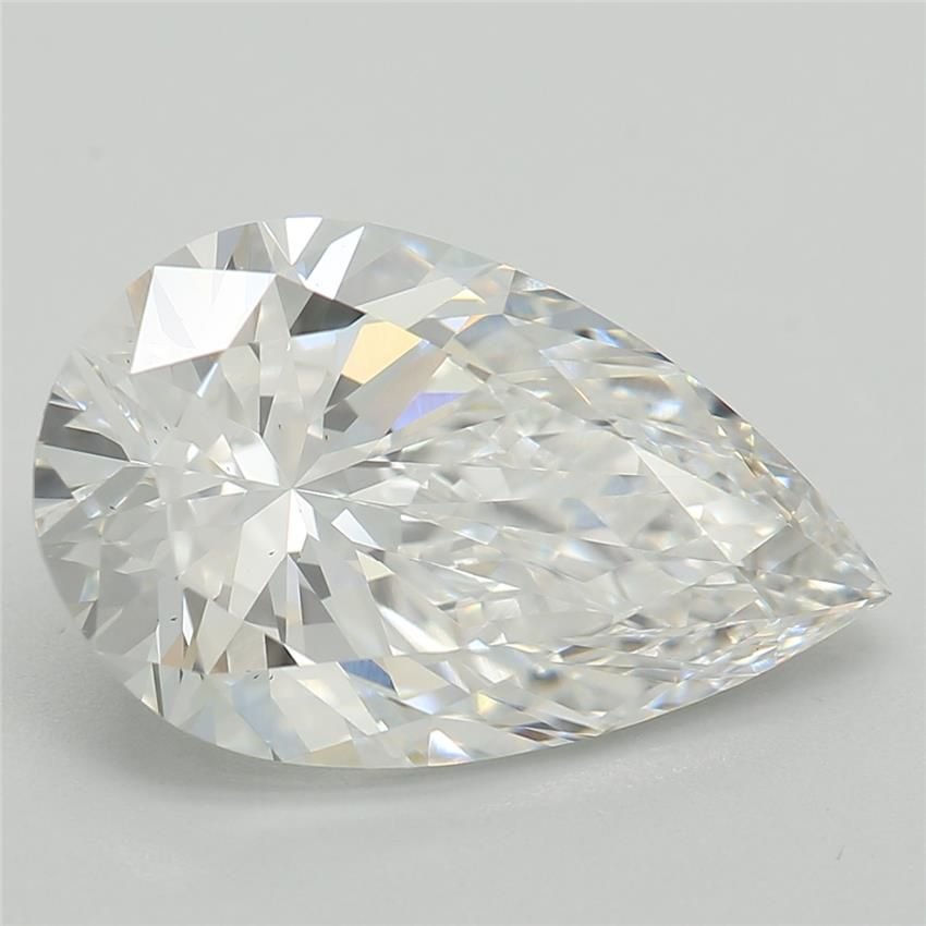 2.58ct D VS2 Rare Carat Ideal Cut Pear Lab Grown Diamond