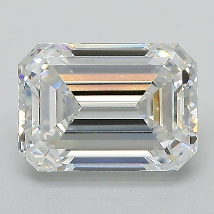 2.06ct F VS1 Rare Carat Ideal Cut Emerald Lab Grown Diamond