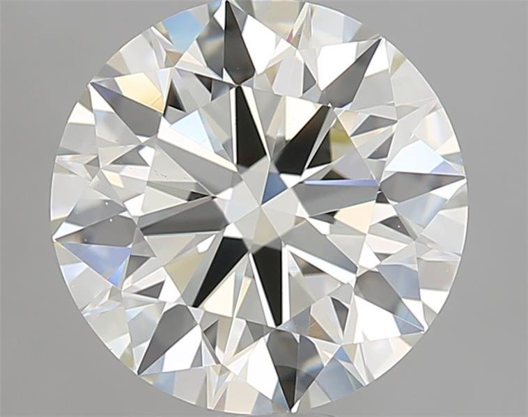 2.57ct K VS2 Rare Carat Ideal Cut Round Diamond