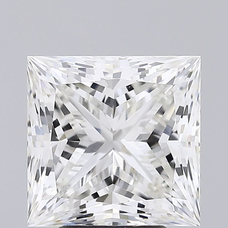 5.12ct H VVS2 Rare Carat Ideal Cut Princess Lab Grown Diamond