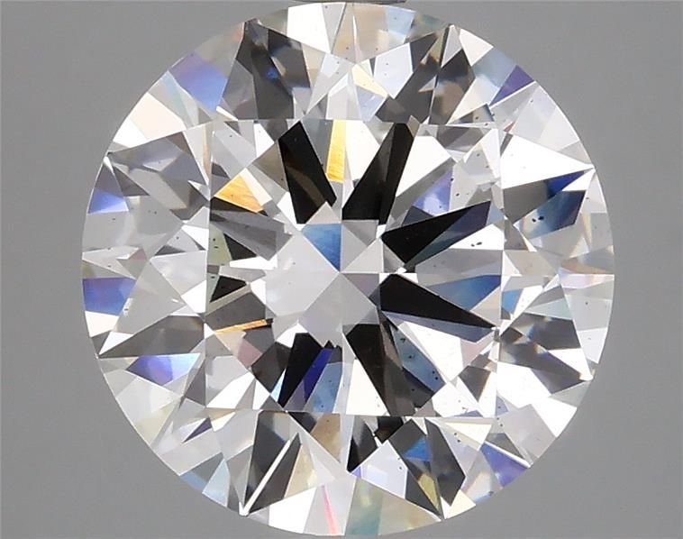 4.02ct F SI1 Rare Carat Ideal Cut Round Lab Grown Diamond