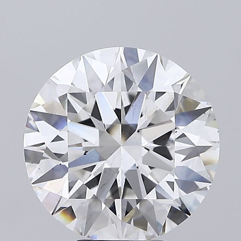 6.04ct F VS2 Rare Carat Ideal Cut Round Lab Grown Diamond