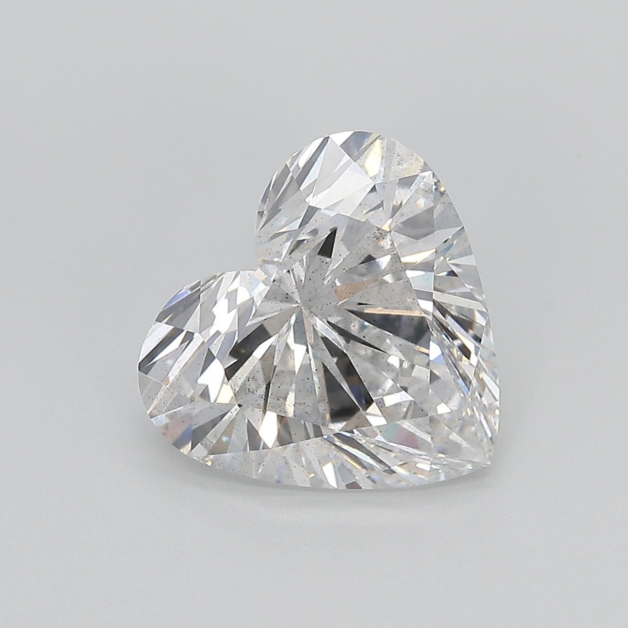 4.08ct F SI1 Rare Carat Ideal Cut Heart Lab Grown Diamond