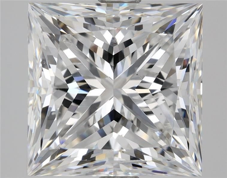3.51ct E SI1 Rare Carat Ideal Cut Princess Diamond