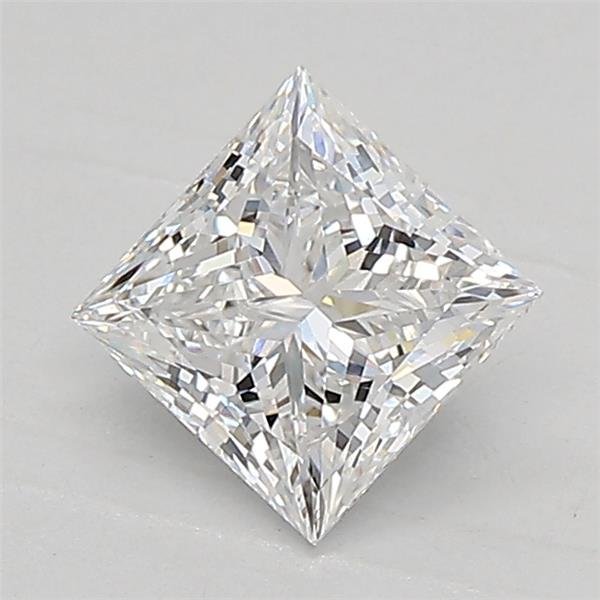 0.88ct D VVS2 Rare Carat Ideal Cut Princess Lab Grown Diamond