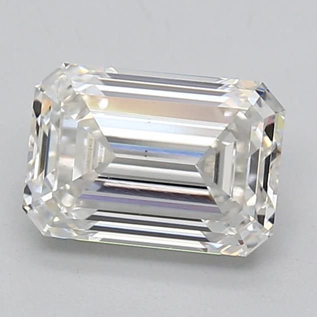 2.37ct F VS2 Excellent Cut Emerald Lab Grown Diamond