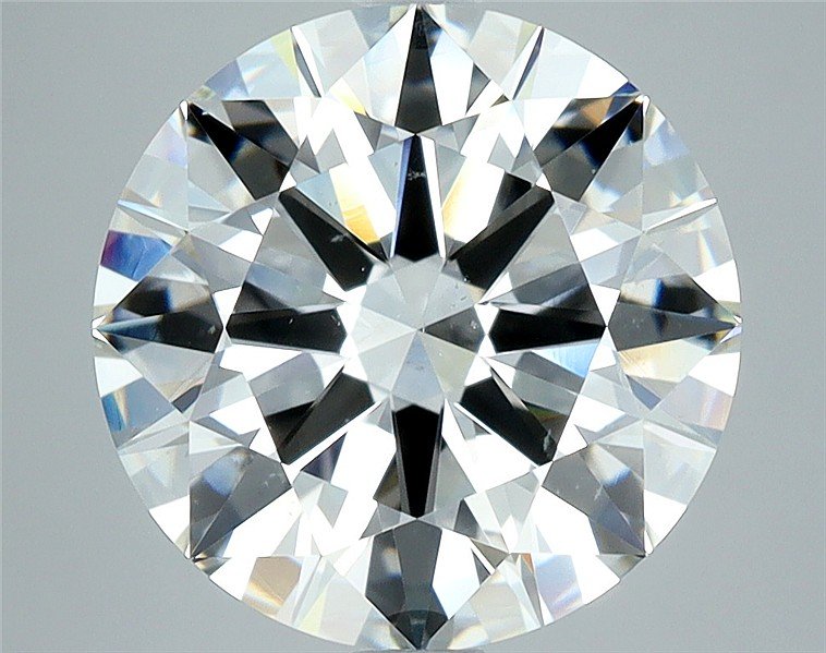 4.05ct J SI1 Rare Carat Ideal Cut Round Diamond