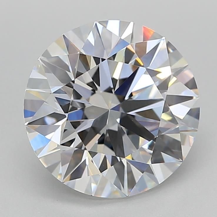2.77ct D VVS2 Rare Carat Ideal Cut Round Lab Grown Diamond