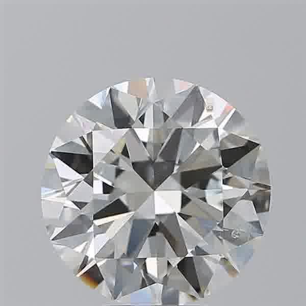5.01ct I SI2 Rare Carat Ideal Cut Round Diamond