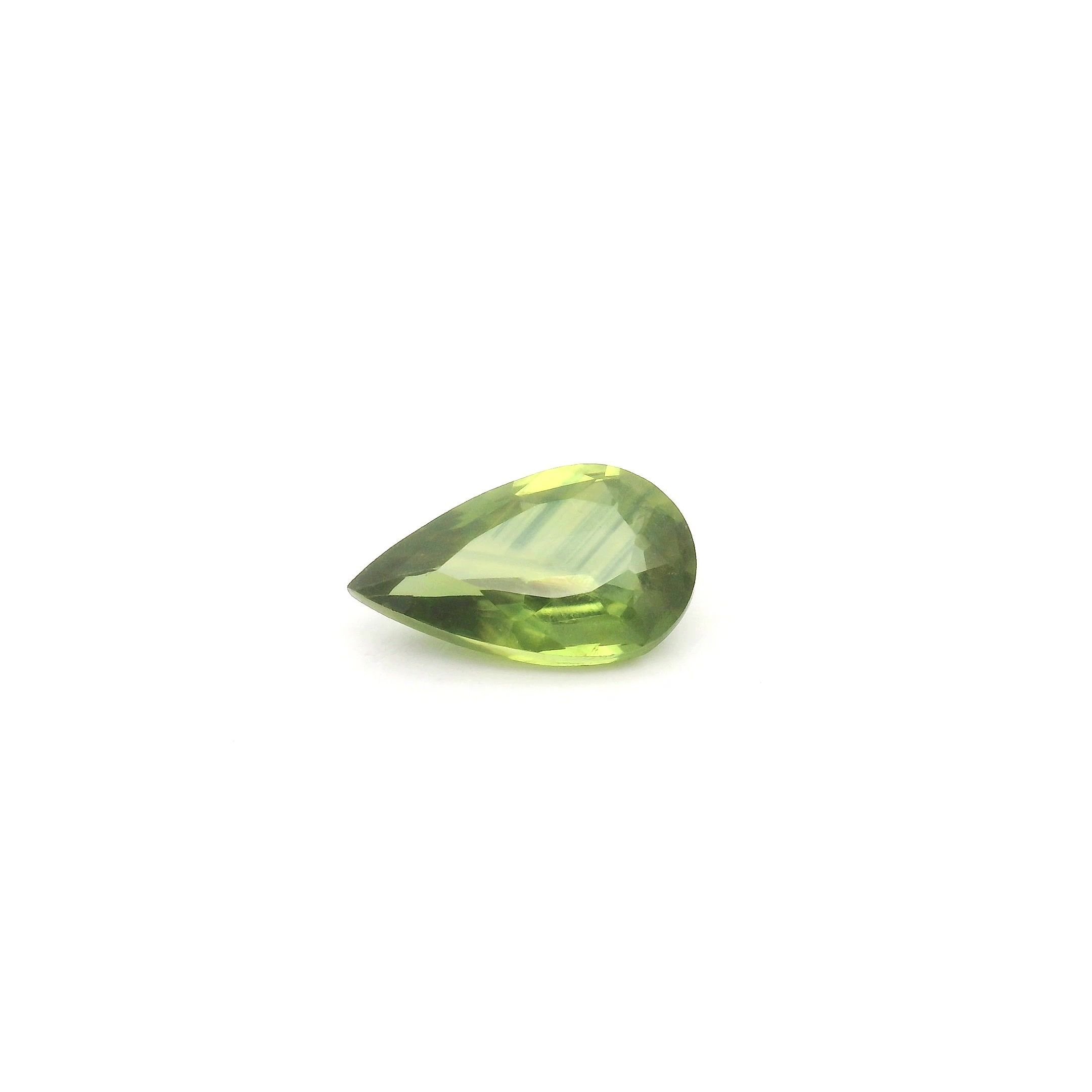 0.62 Carat Green Pear Sapphire