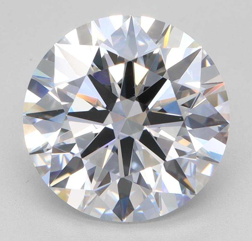 3.02ct F VS2 Rare Carat Ideal Cut Round Lab Grown Diamond