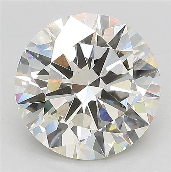 3.01ct J VS2 Excellent Cut Round Lab Grown Diamond