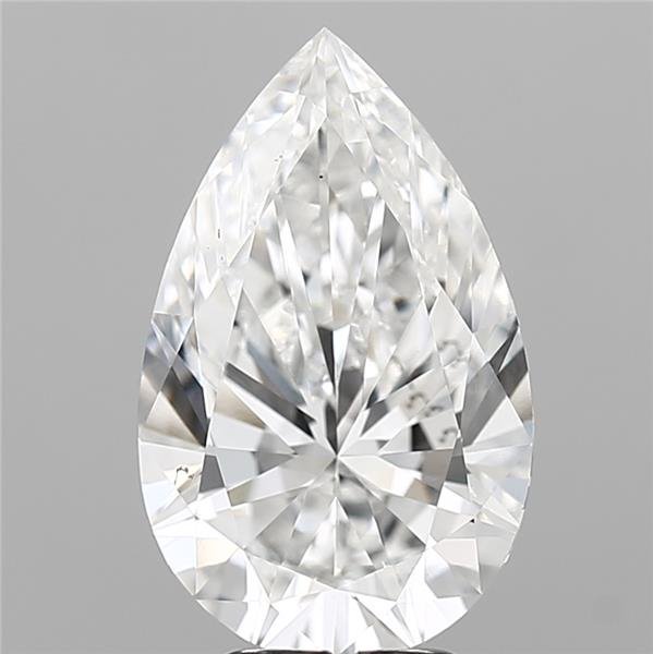 4.50ct F VS2 Rare Carat Ideal Cut Pear Lab Grown Diamond