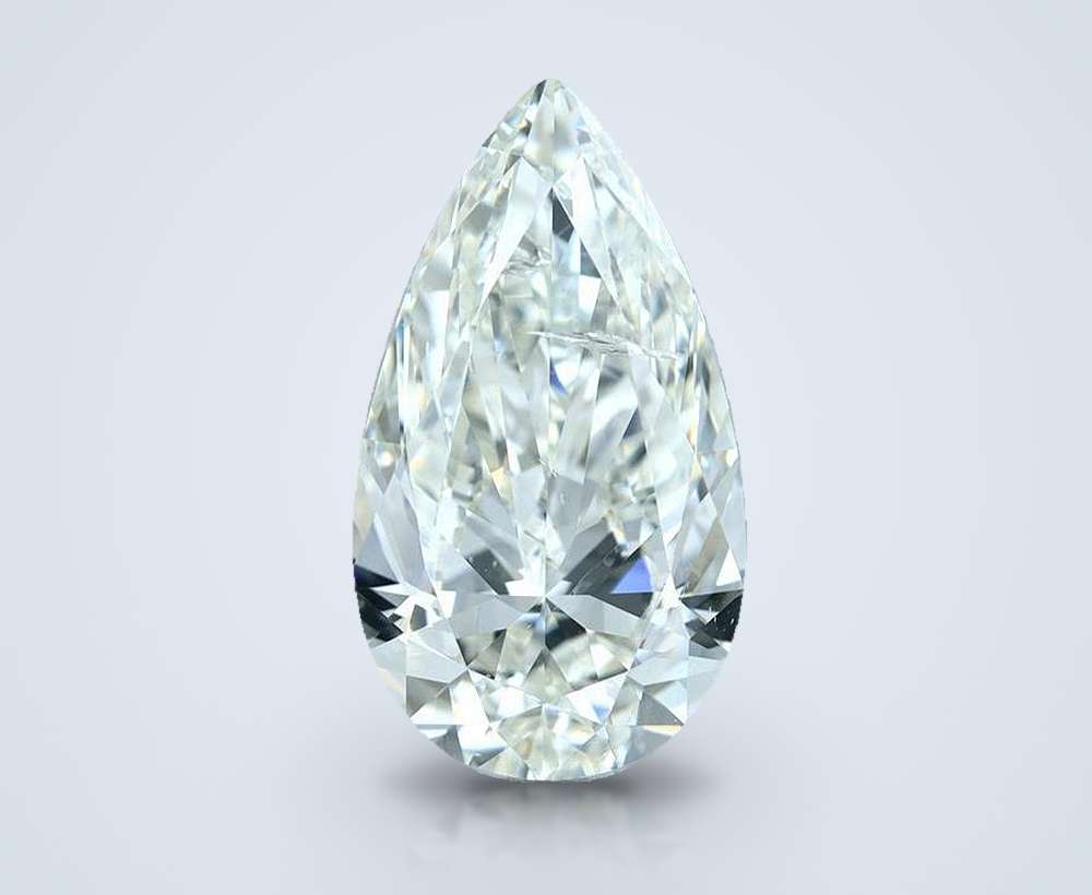 4.06 Carat Pear Natural Diamond