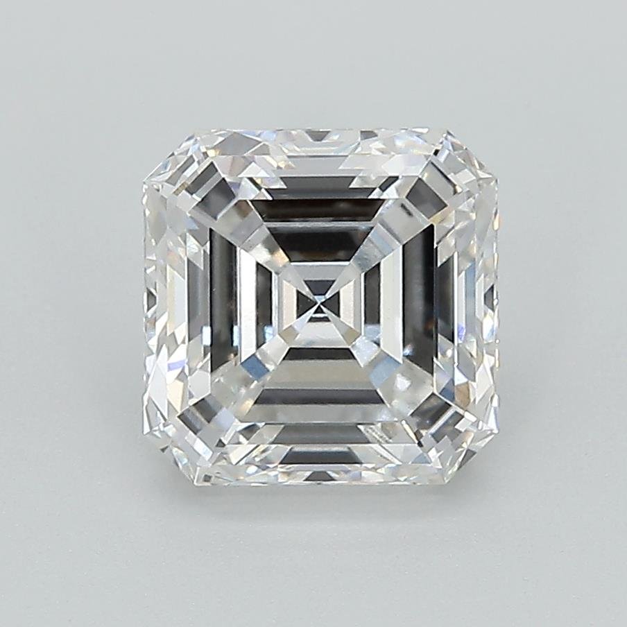 2.18ct F VS1 Rare Carat Ideal Cut Asscher Lab Grown Diamond