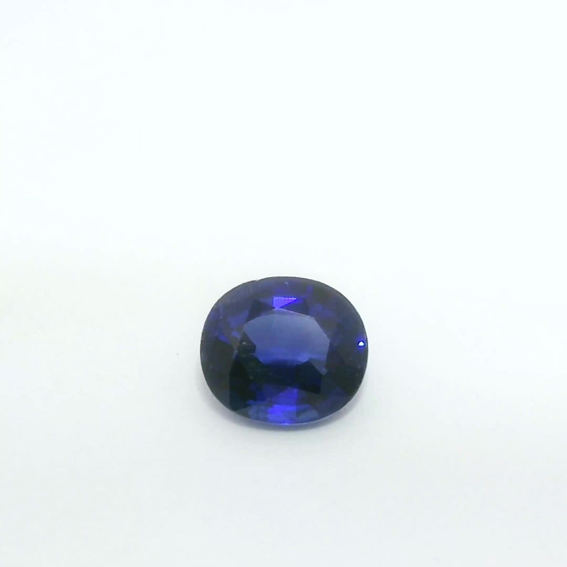 0.56 Carat Blue Cushion Sapphire